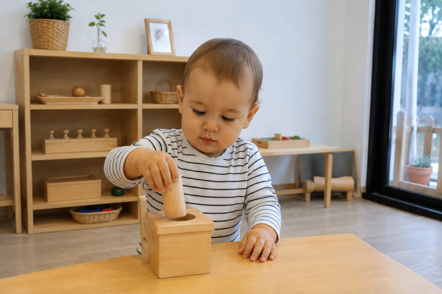 Sensory exploration Montessori