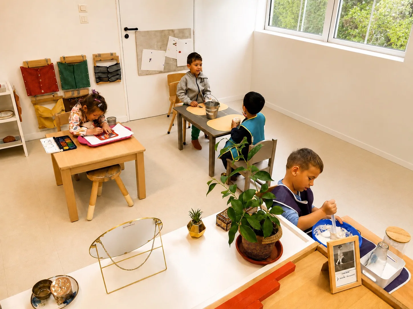 Classe multi-âges avec enfants de 3-6 ans