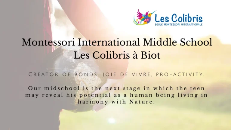 Opening of our International Montessori Middle School in September 2020