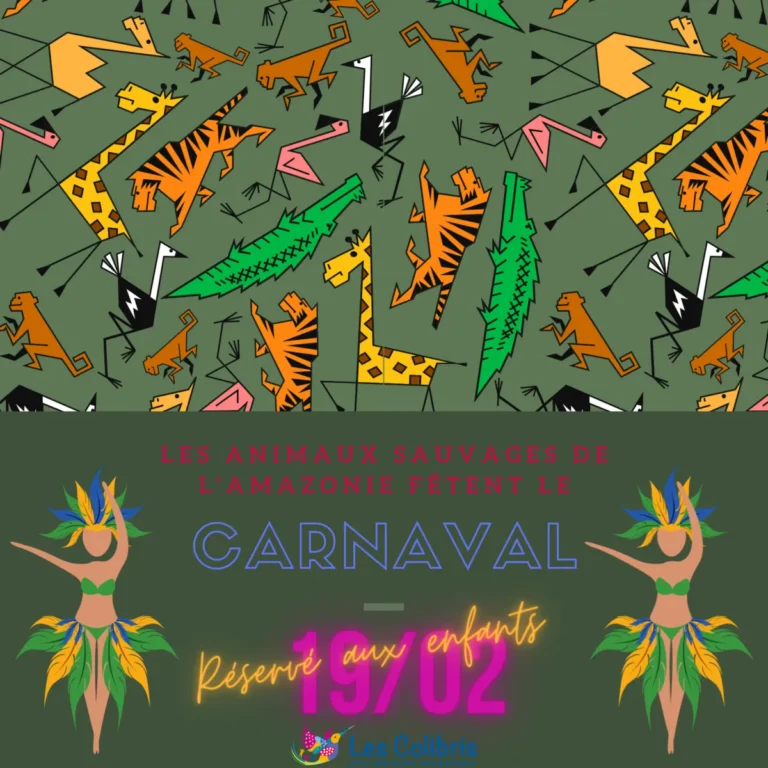 Les animaux sauvages préparent le carnaval