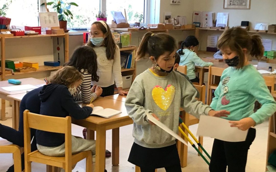 Immersed in the orange classroom