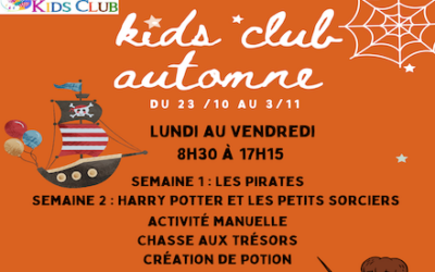 Le kids club vacances d’automne