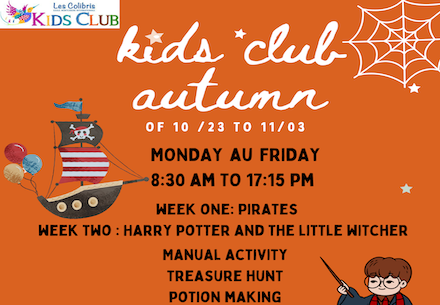 The kids club autumn holidays 23