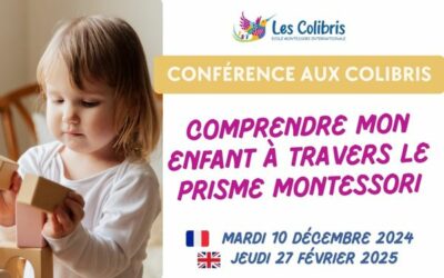 [Conference] Comprendre mon enfant à travers le prisme Montessori