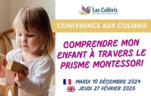 [Conference] Comprendre mon enfant à travers le prisme Montessori