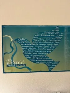 Affiche Peace Around the World : le mot paix dans de nombreuses langues