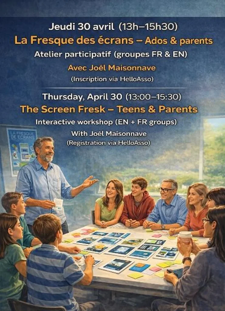 The Screens Fresque — teens & parents
